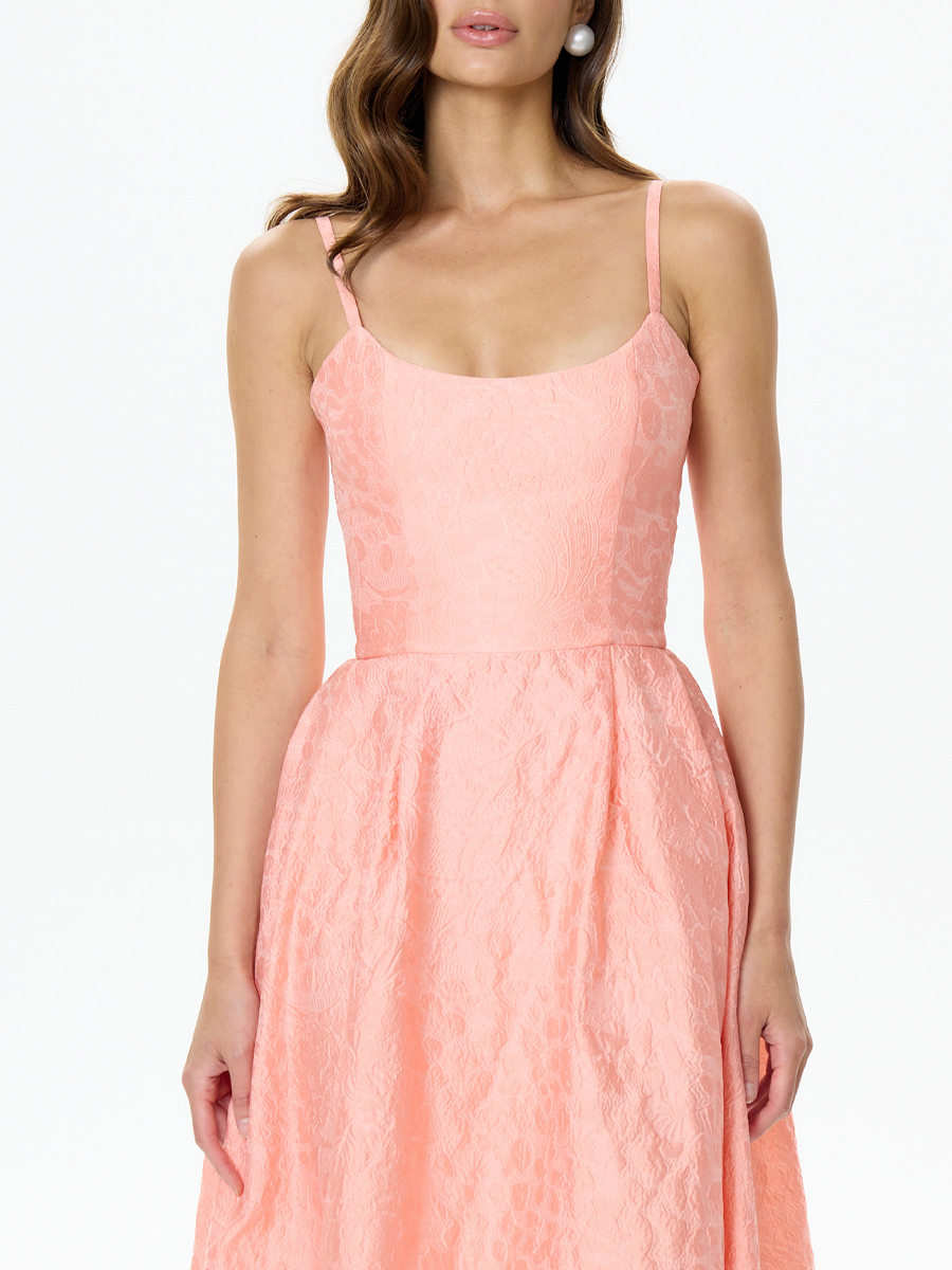 Платье-бюстье из жаккарда