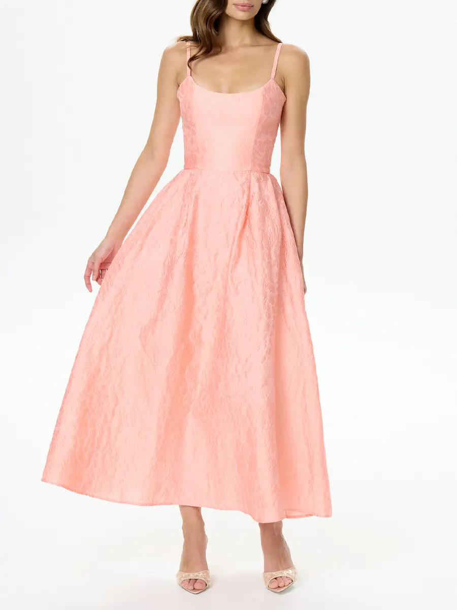 Платье-бюстье из жаккарда