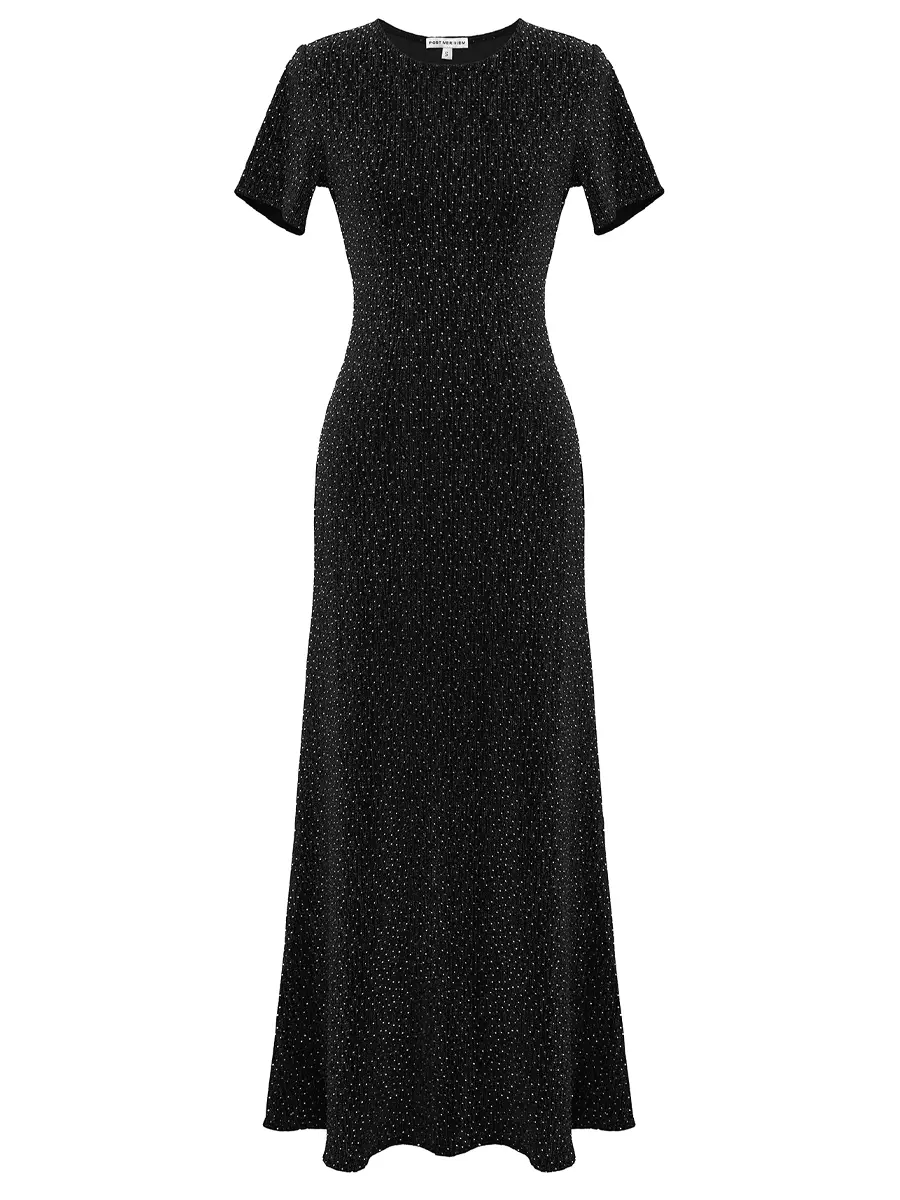 Платье со стразами