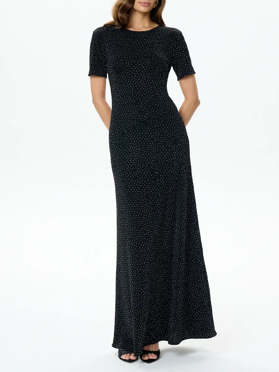 Платье со стразами