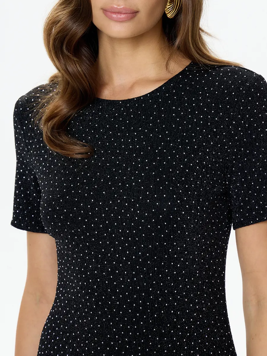 Платье со стразами