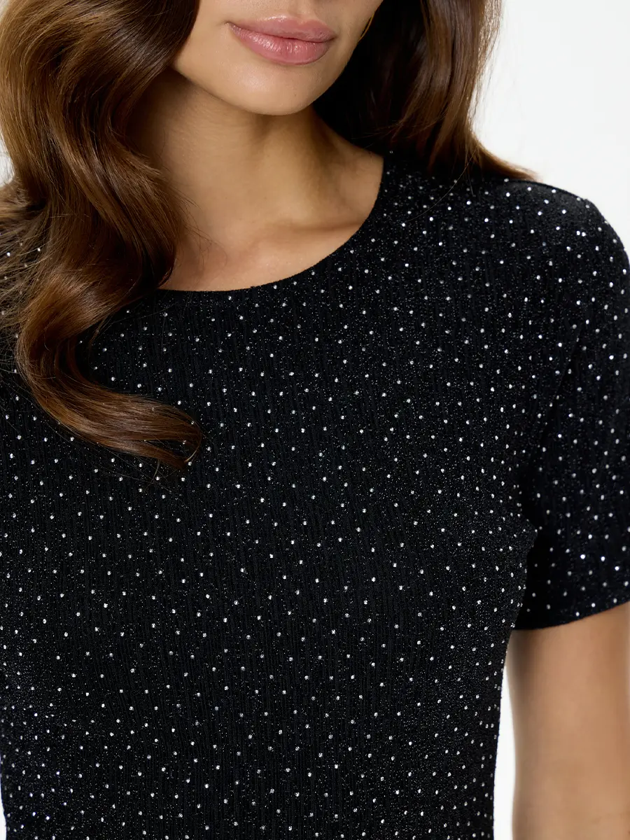 Платье со стразами