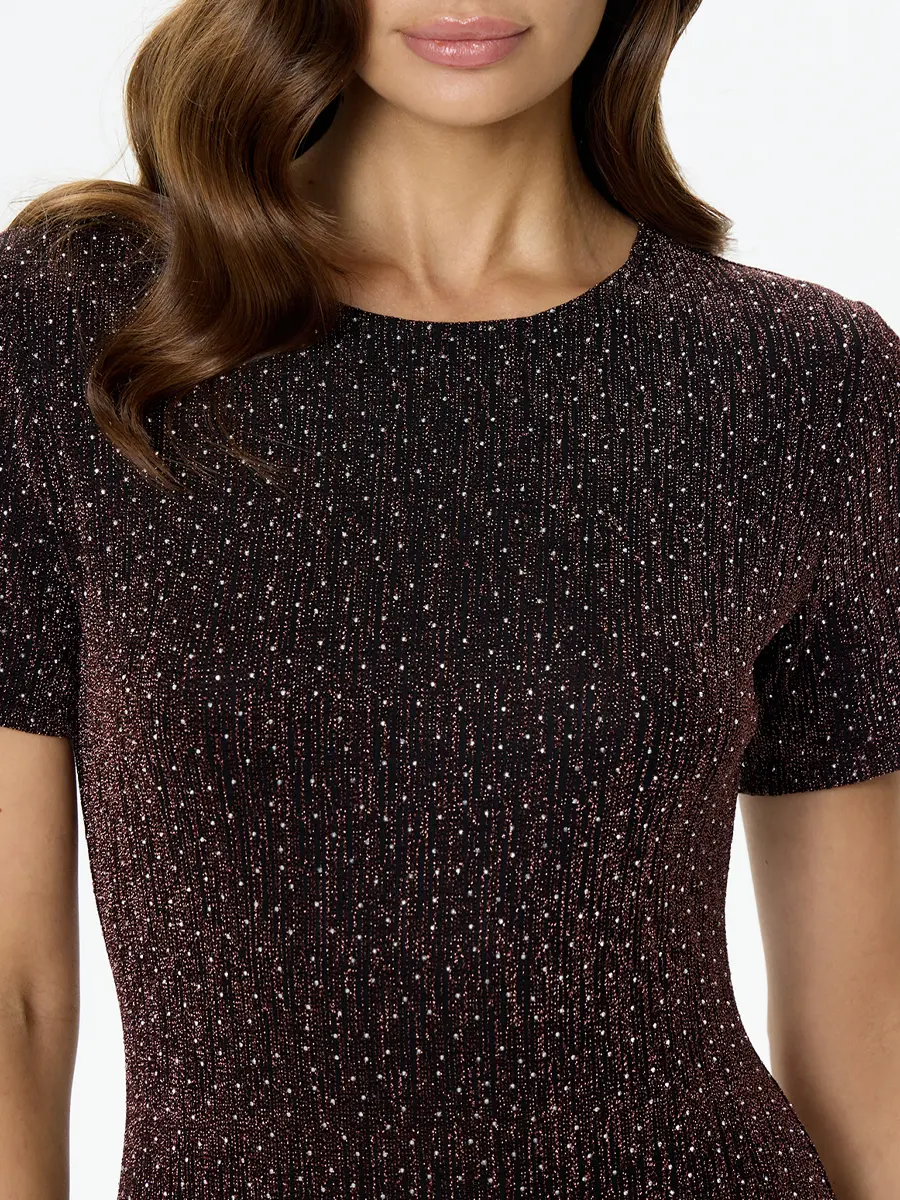 Платье со стразами