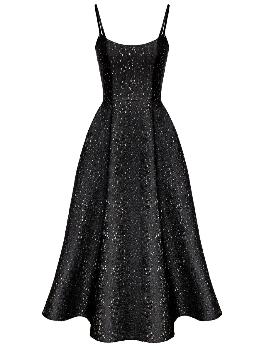 Платье-бюстье из жаккарда