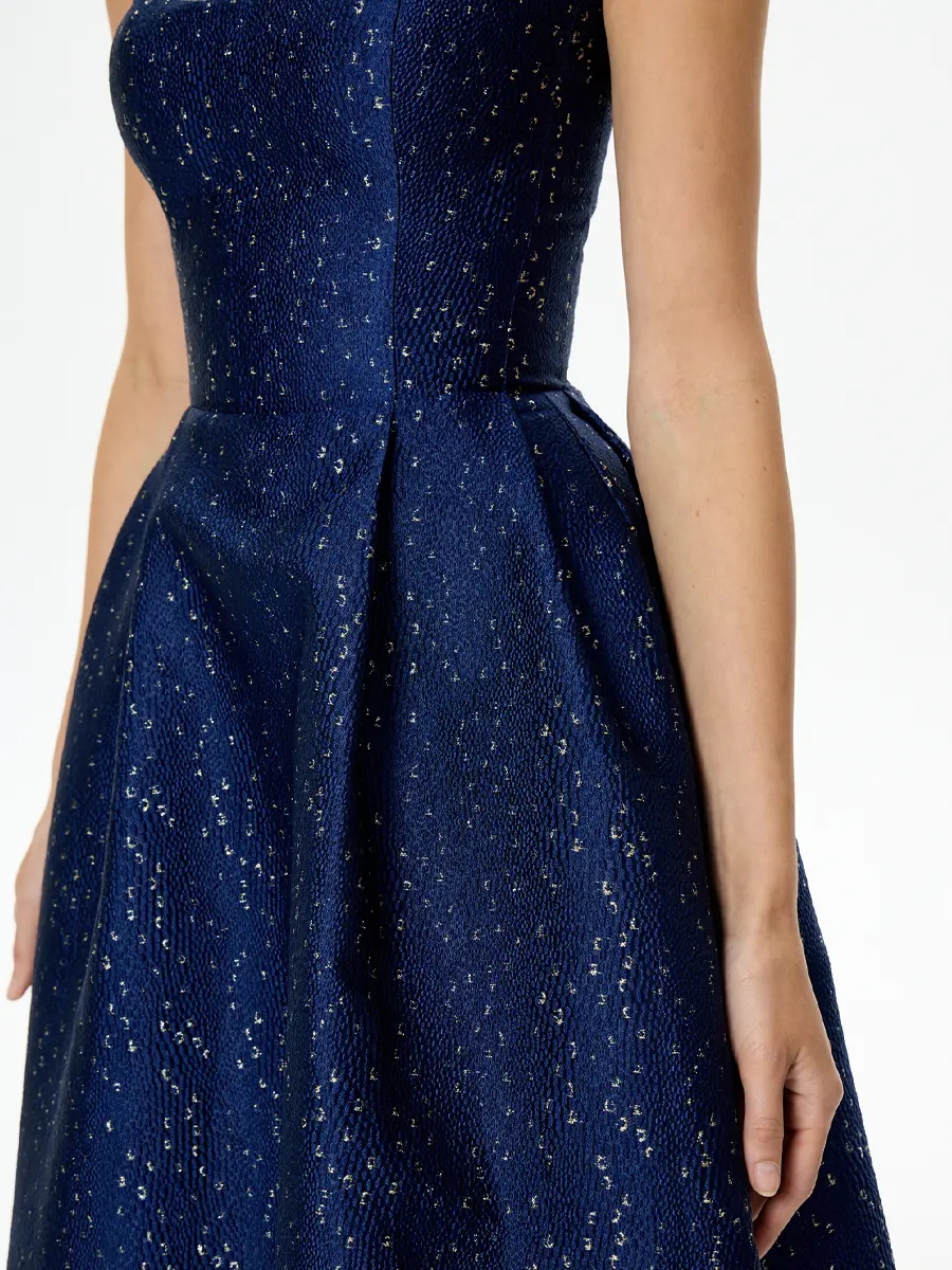 Платье-бюстье из жаккарда