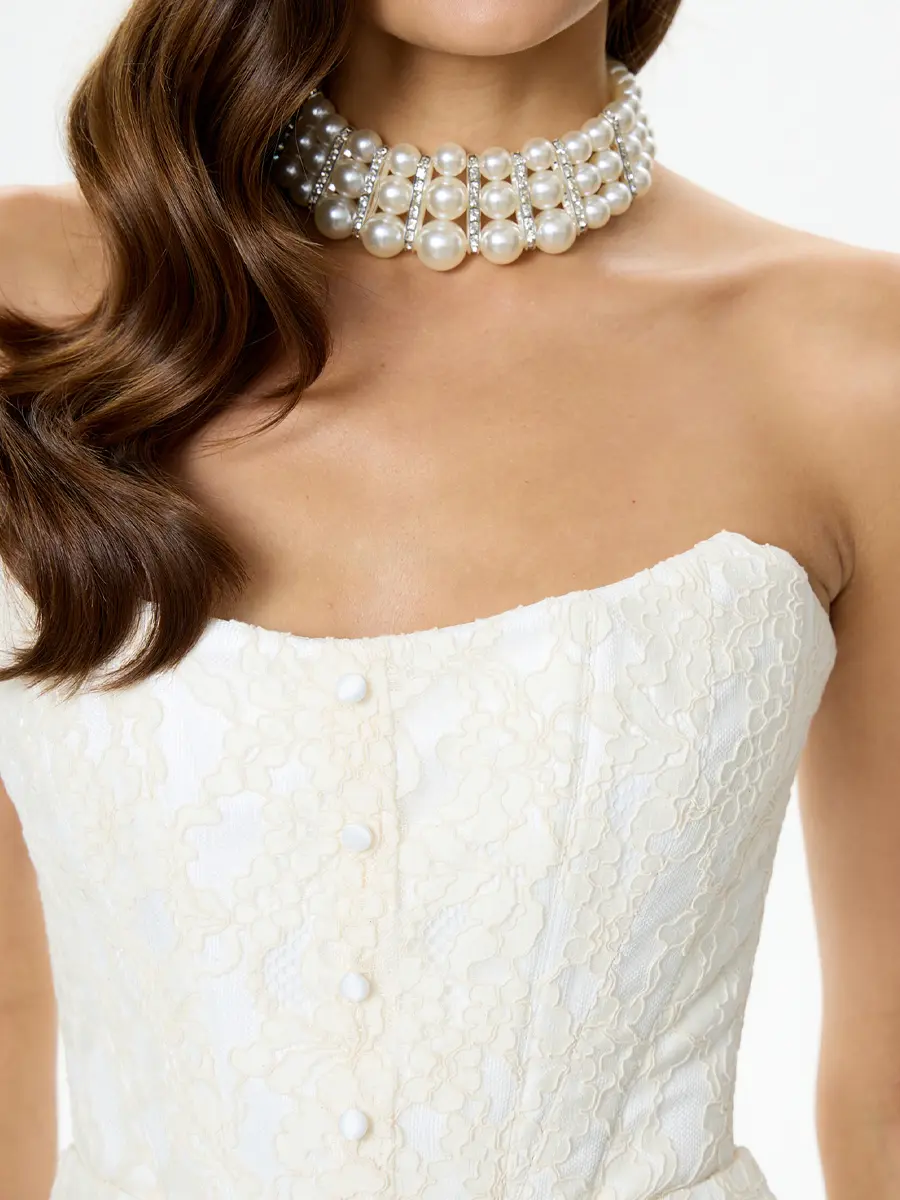 Боди корсетное из кружева