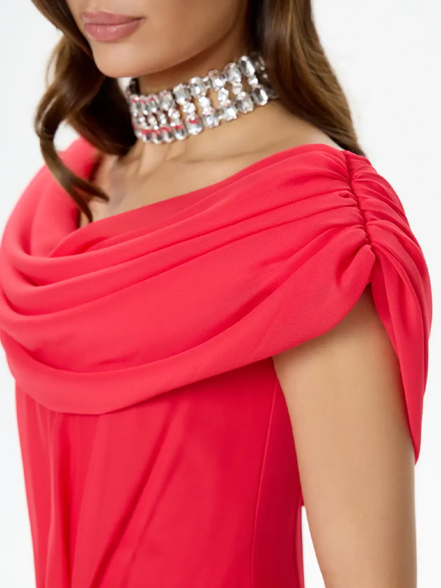 Топ с драпировкой