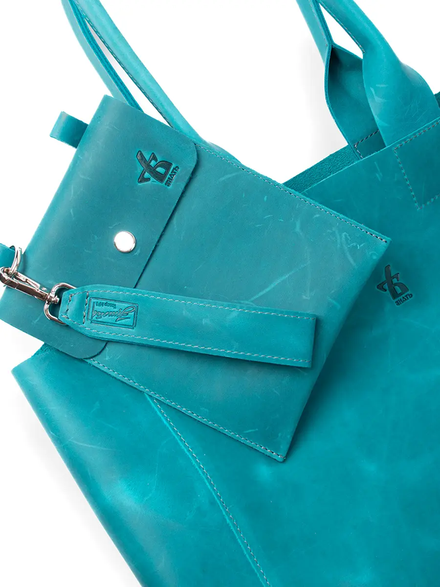 Сумка-шоппер кожаная