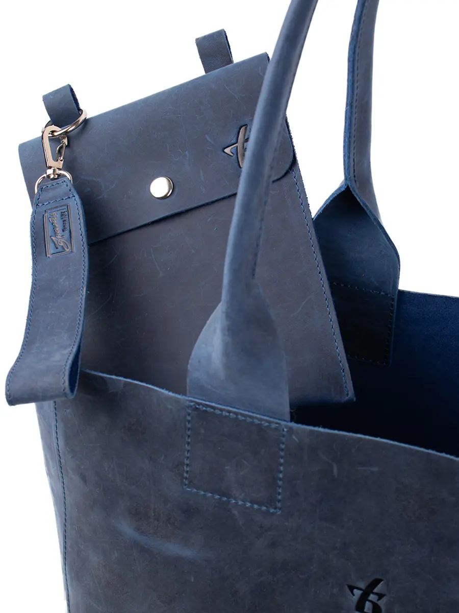 Сумка-шоппер кожаная