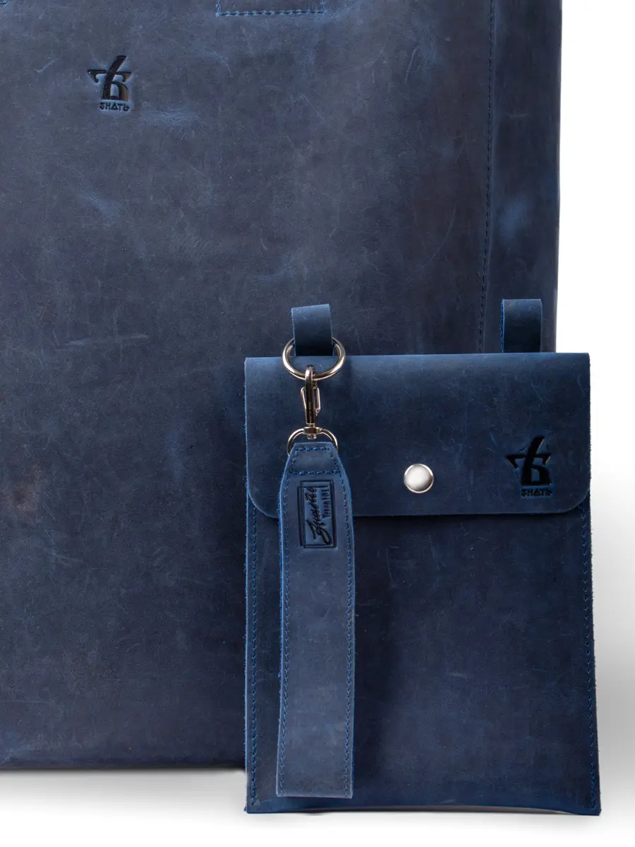 Сумка-шоппер кожаная