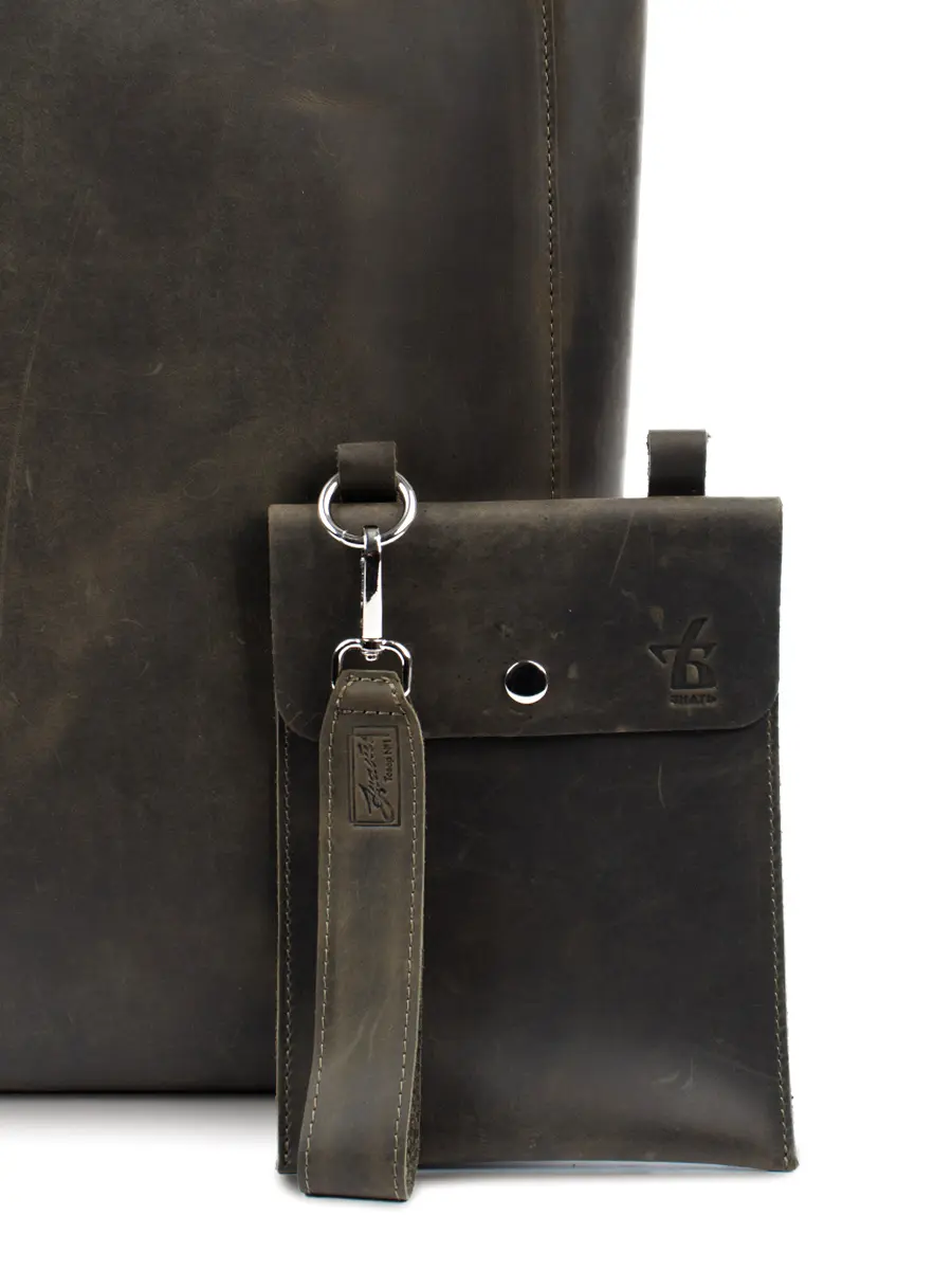 Сумка-шопер кожаная