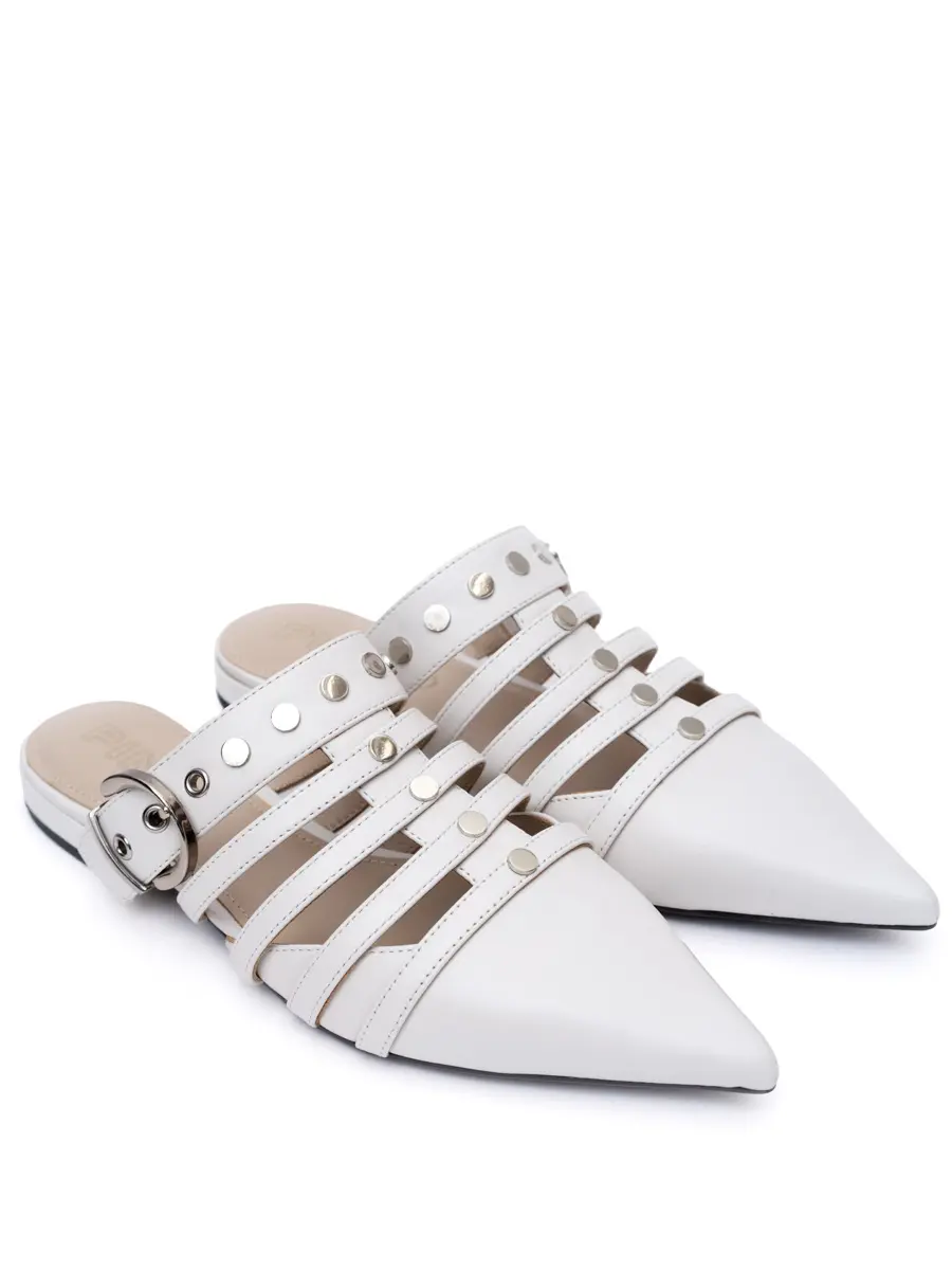 Мюли кожаные