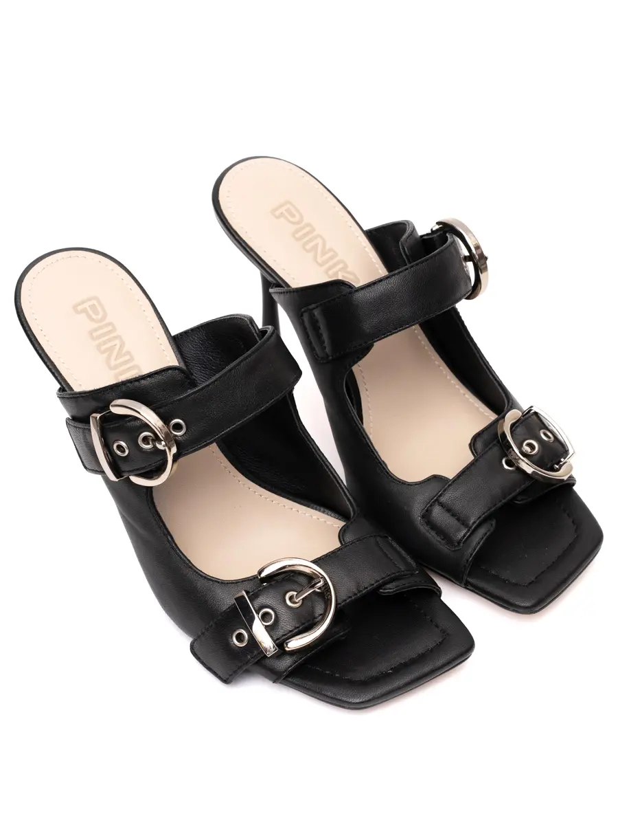 Мюли кожаные