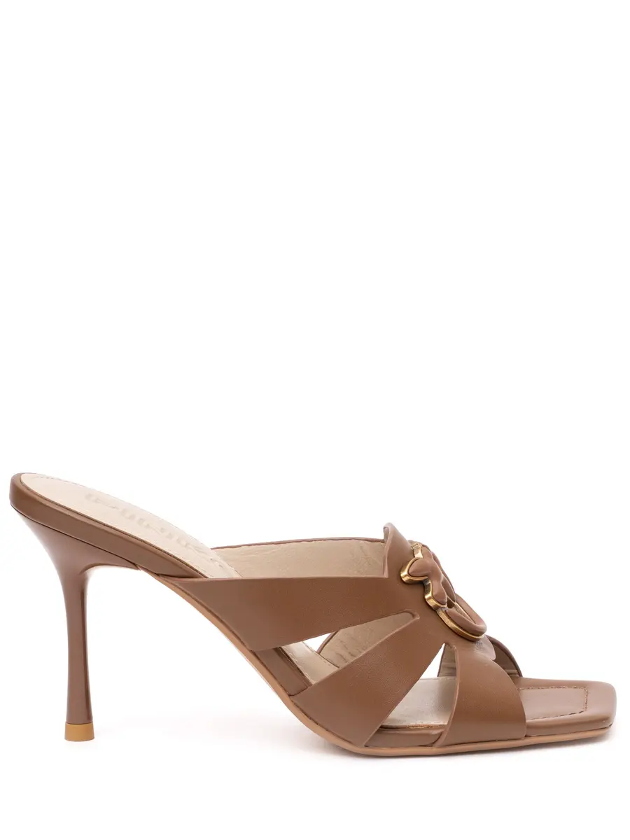 Мюли кожаные