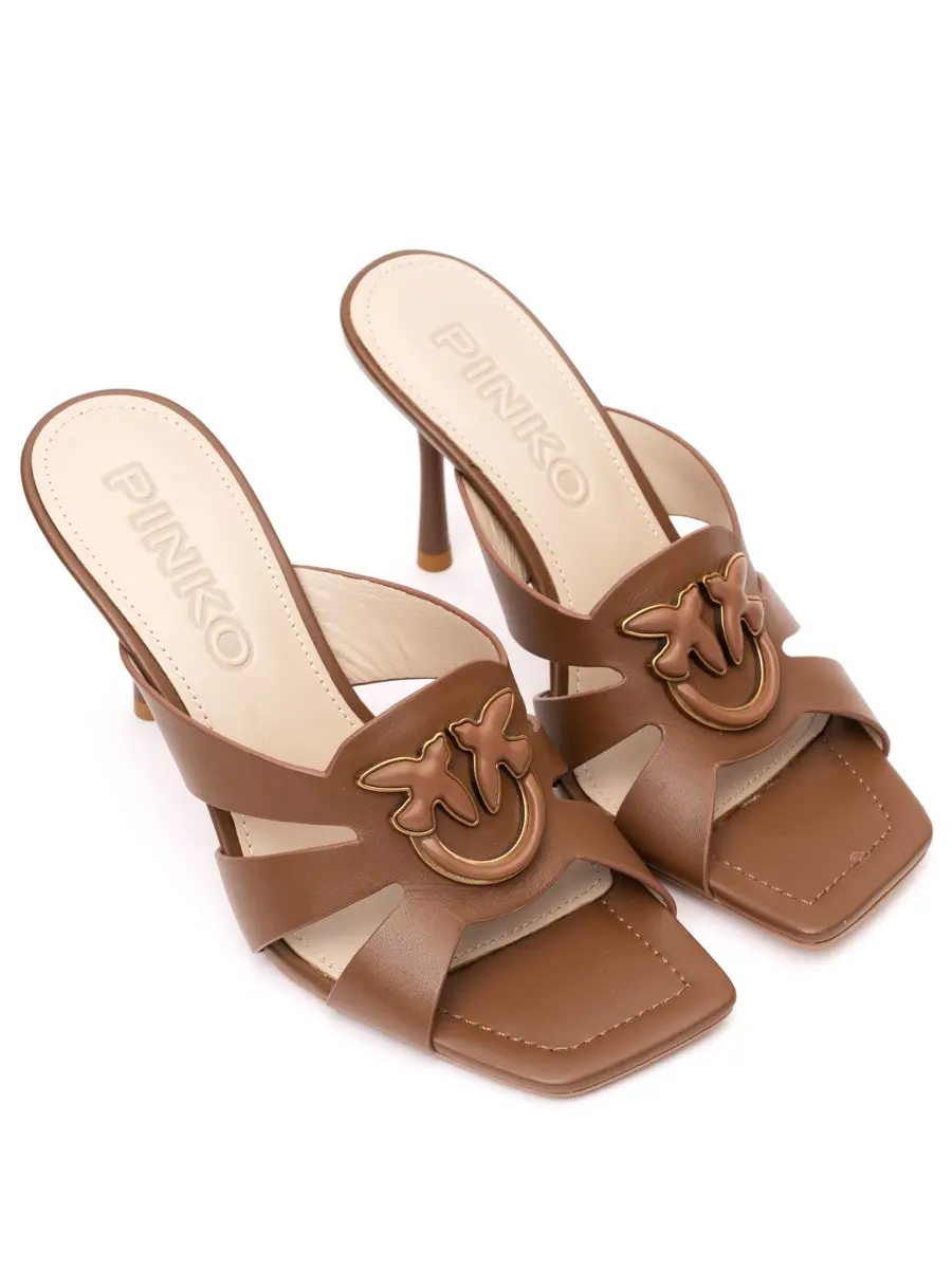 Мюли кожаные