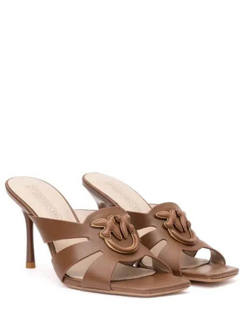 Мюли кожаные PINKO