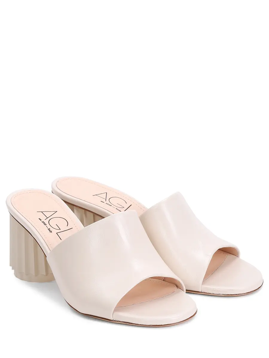 Мюли кожаные