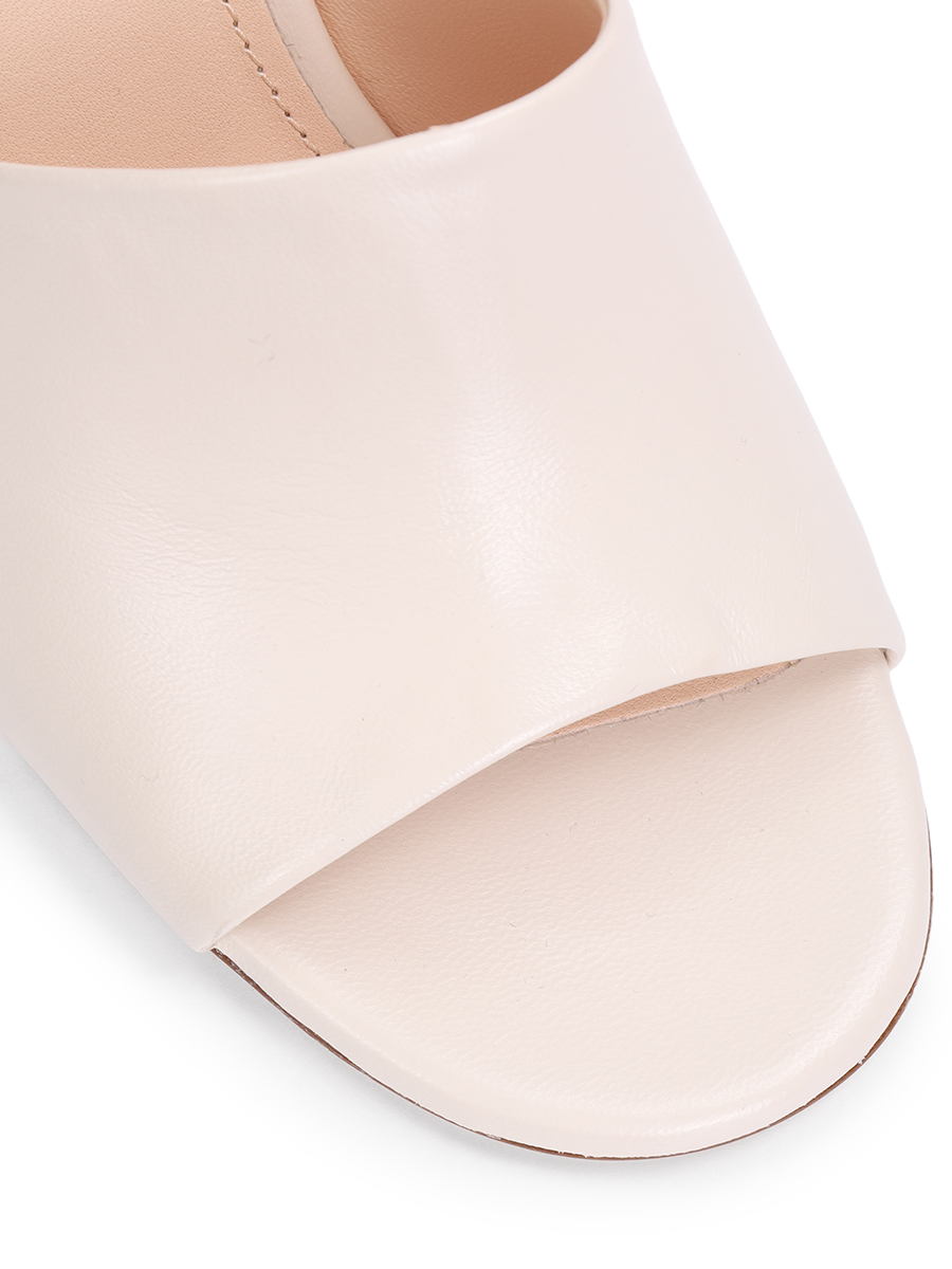 Мюли кожаные