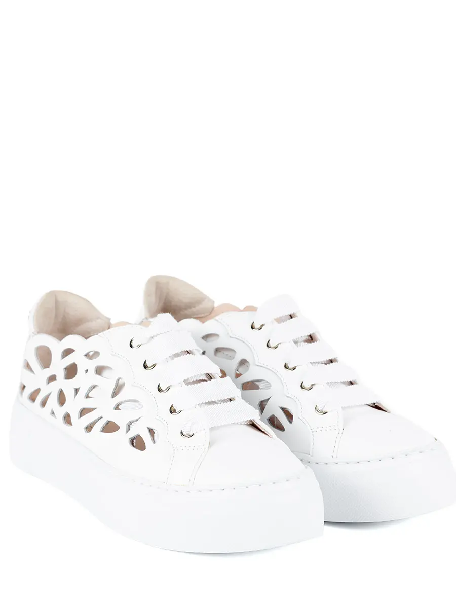 Кроссовки кожаные