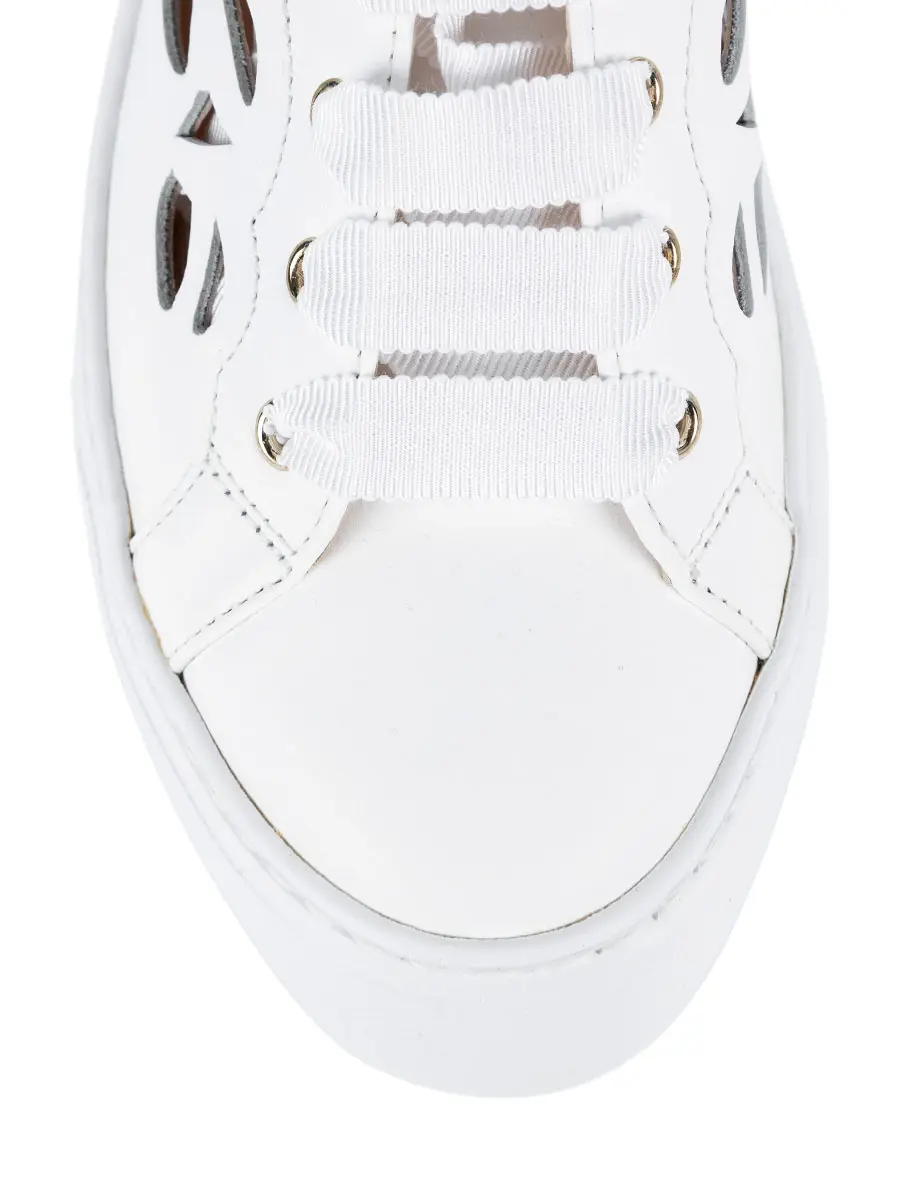 Кроссовки кожаные