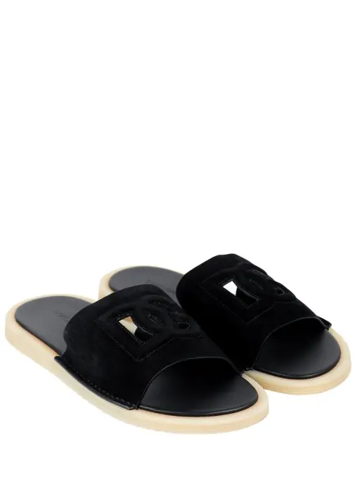 Шлепанцы замшевые DOLCE & GABBANA