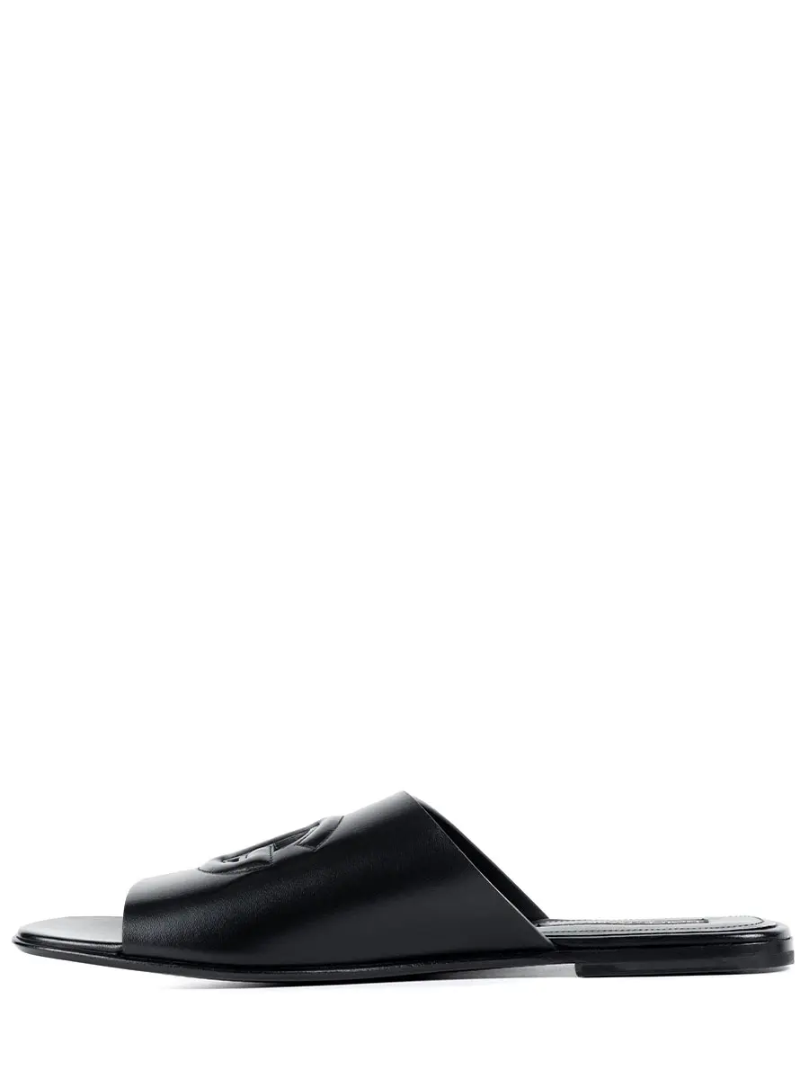 Шлепанцы кожаные