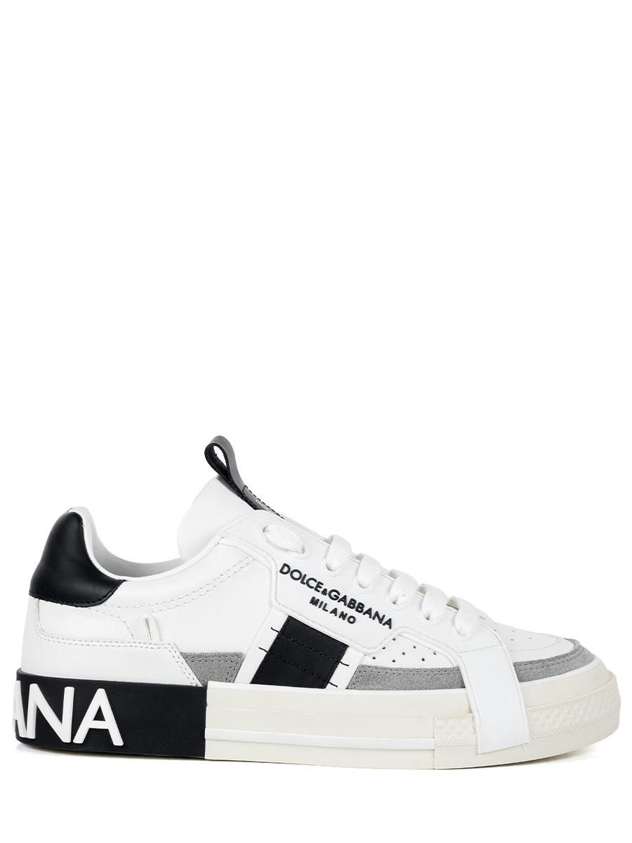 Кроссовки кожаные