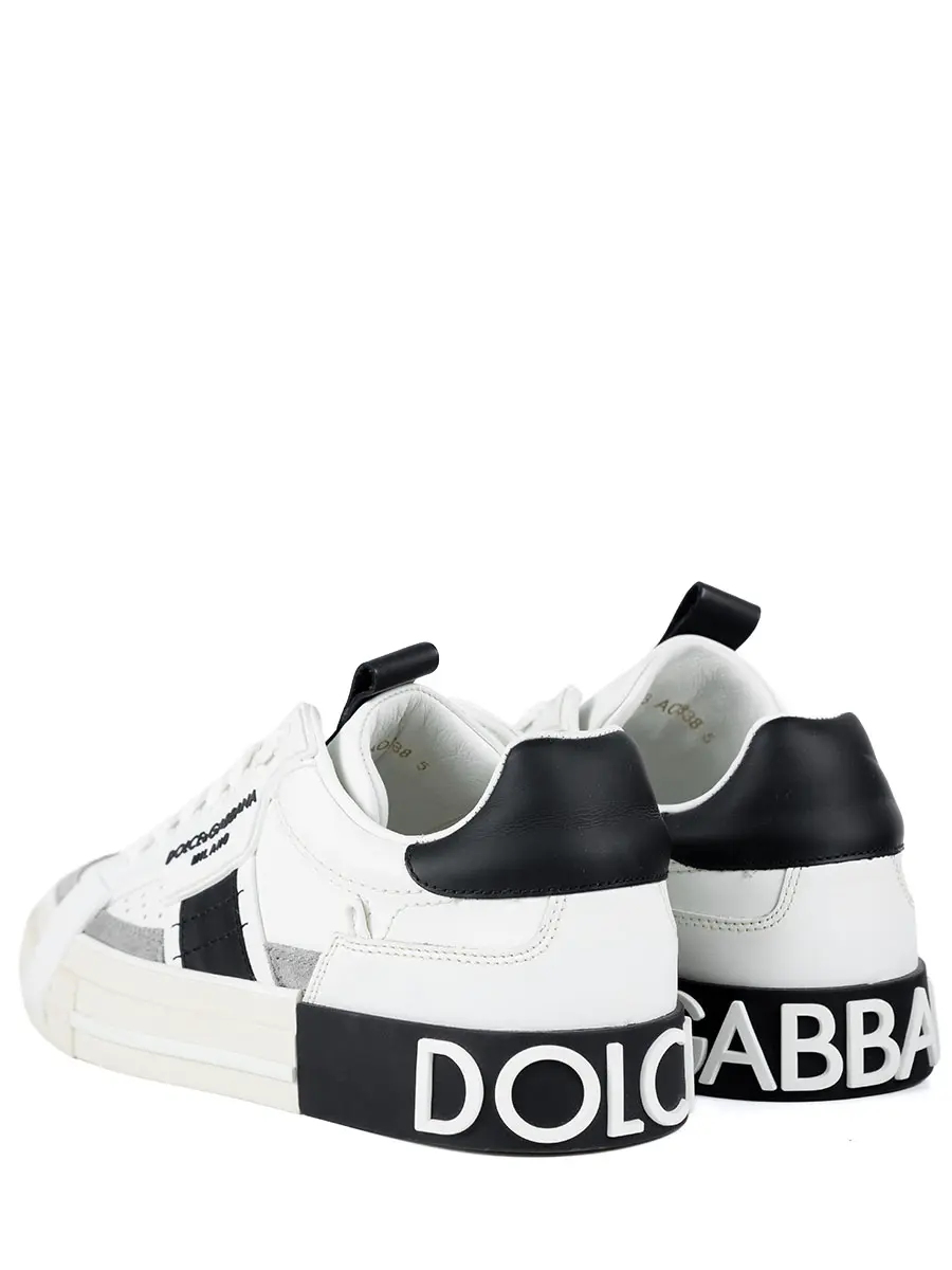 Кроссовки кожаные