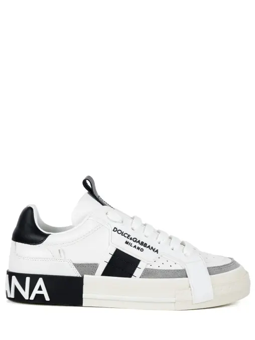 Кроссовки кожаные DOLCE & GABBANA