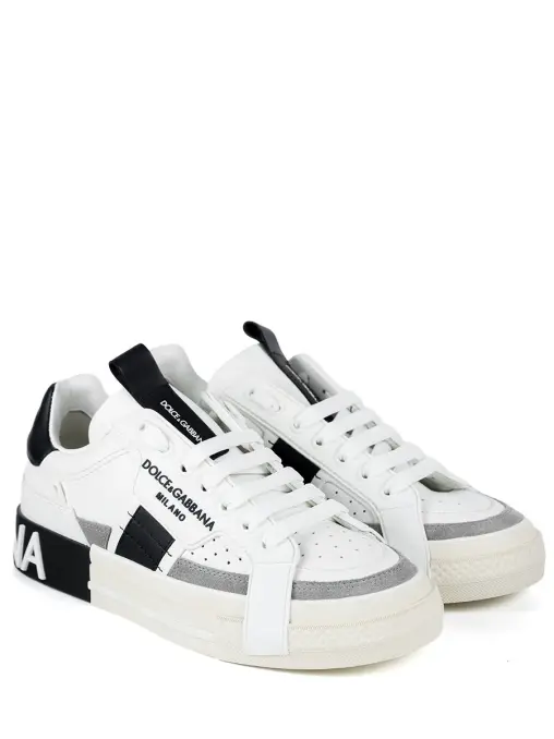 Кроссовки кожаные DOLCE & GABBANA