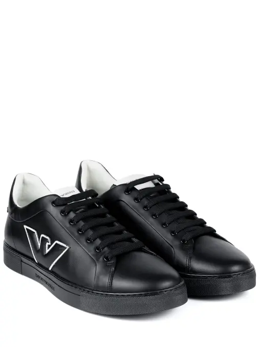 Кеды кожаные EMPORIO ARMANI