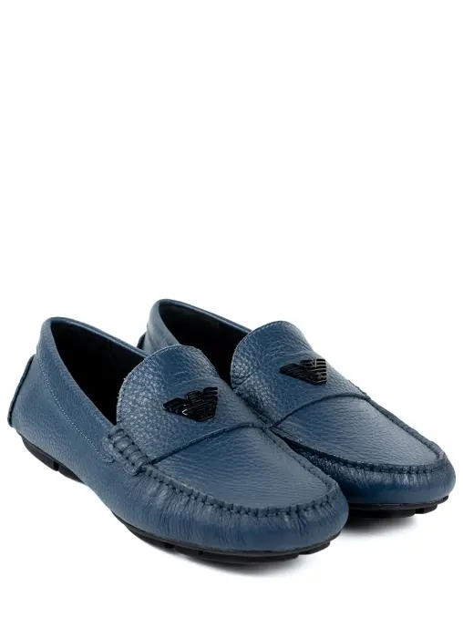 Мокасины кожаные EMPORIO ARMANI