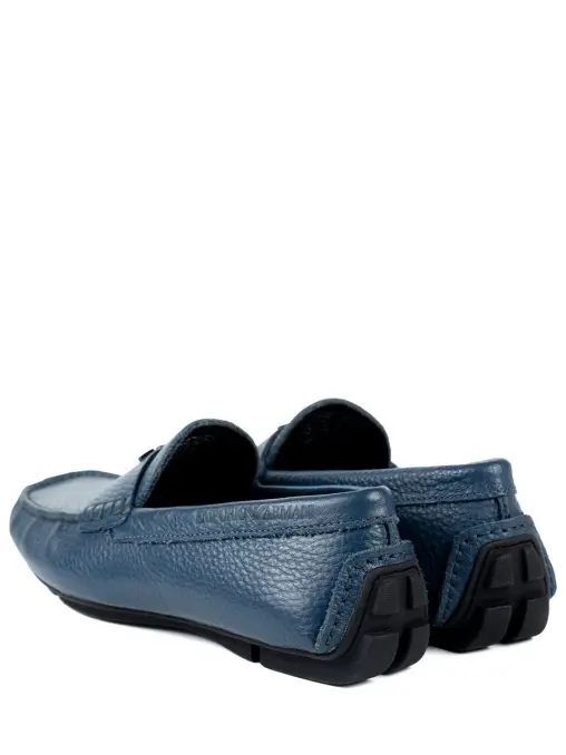 Мокасины кожаные EMPORIO ARMANI