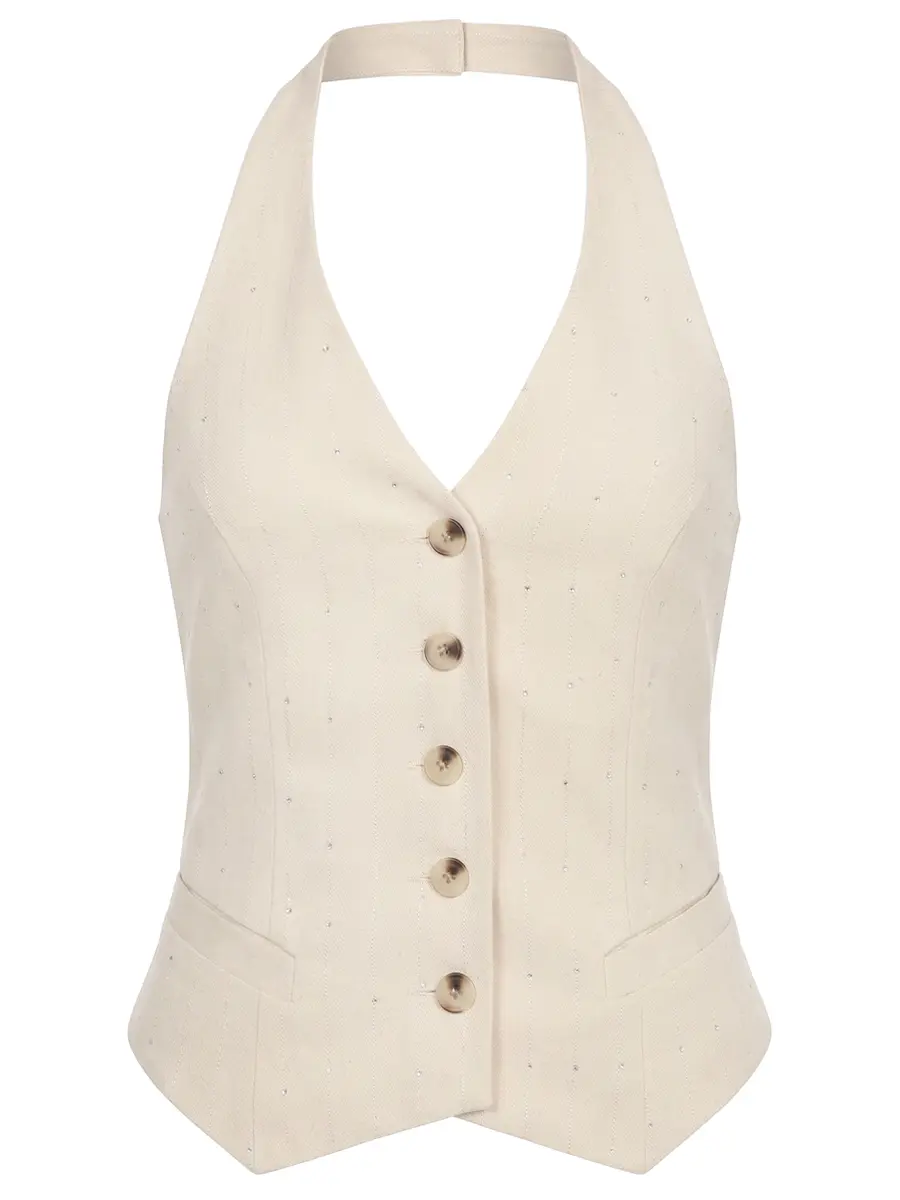 Жилет с пайетками