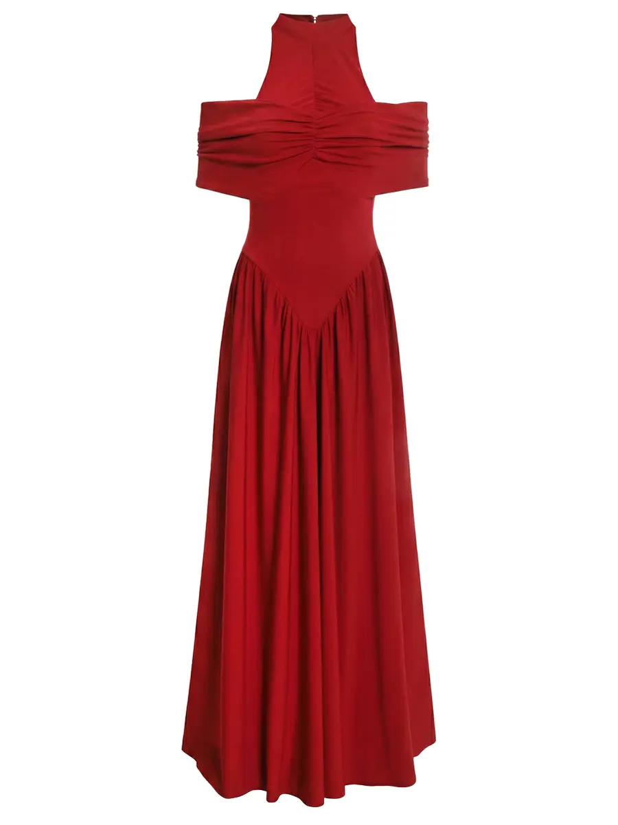 Платье однотонное