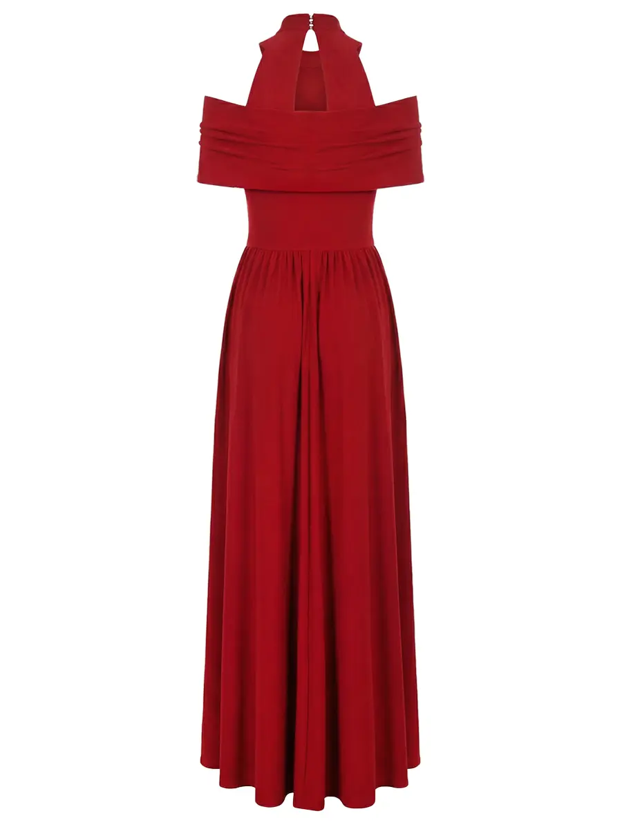 Платье однотонное