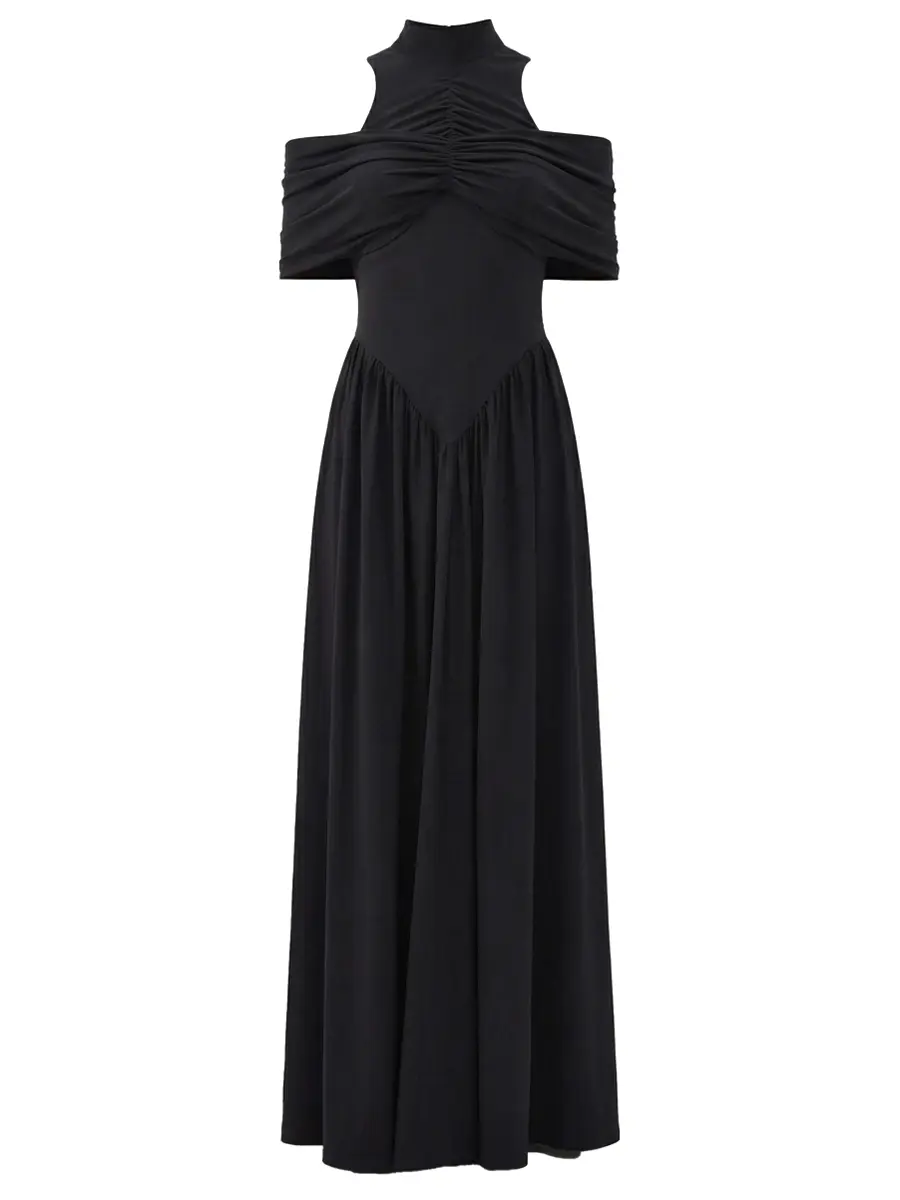 Платье однотонное