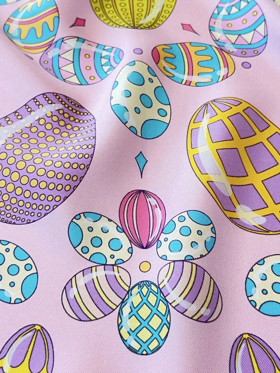 Платок шелковый Узоры