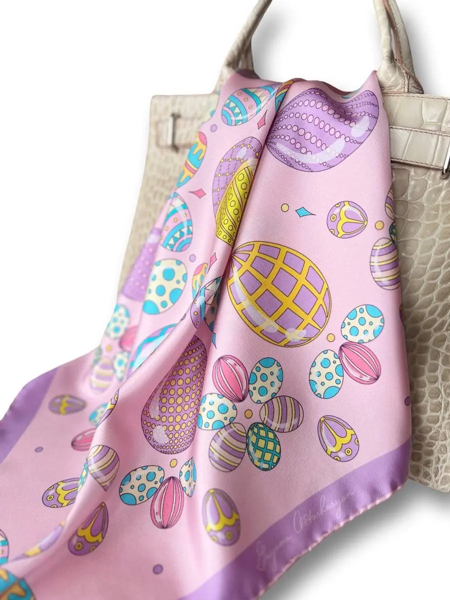 Платок шелковый Узоры