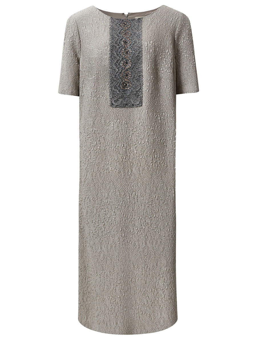 Платье с вышивкой бисером