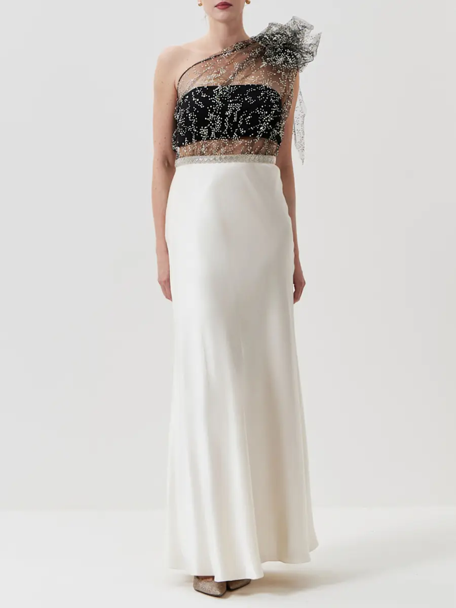 Платье шелковое