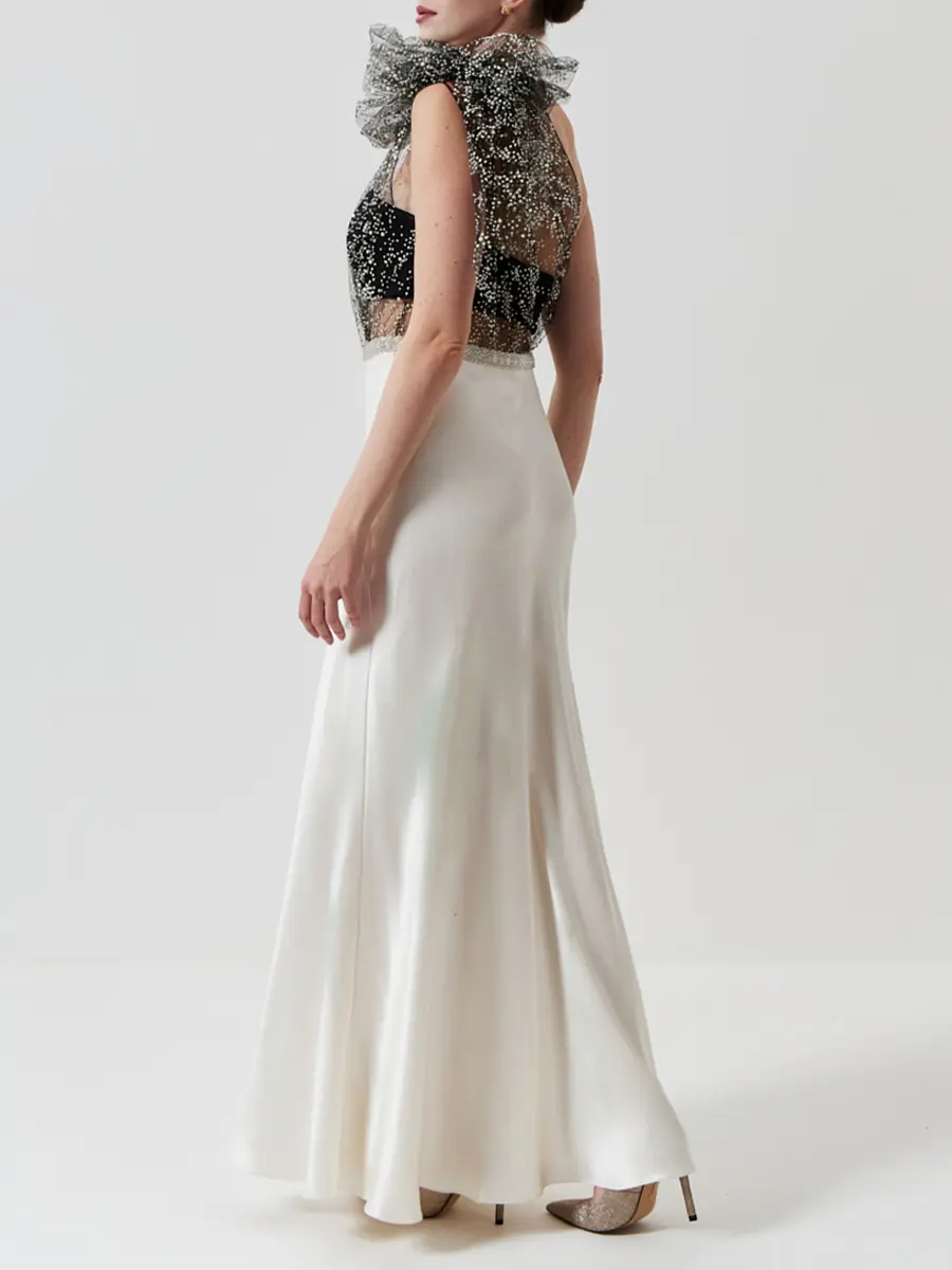 Платье шелковое