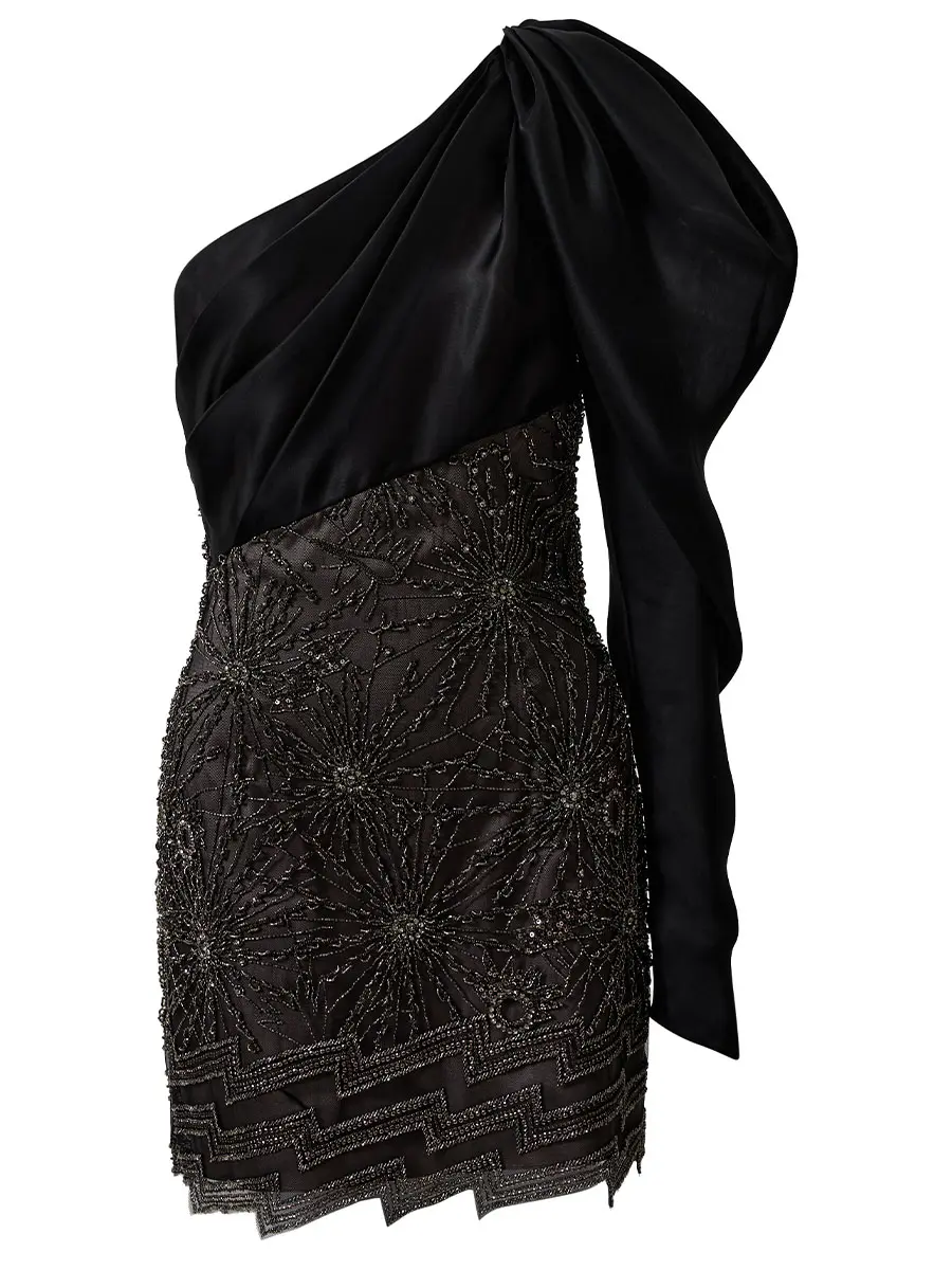 Платье шелковое