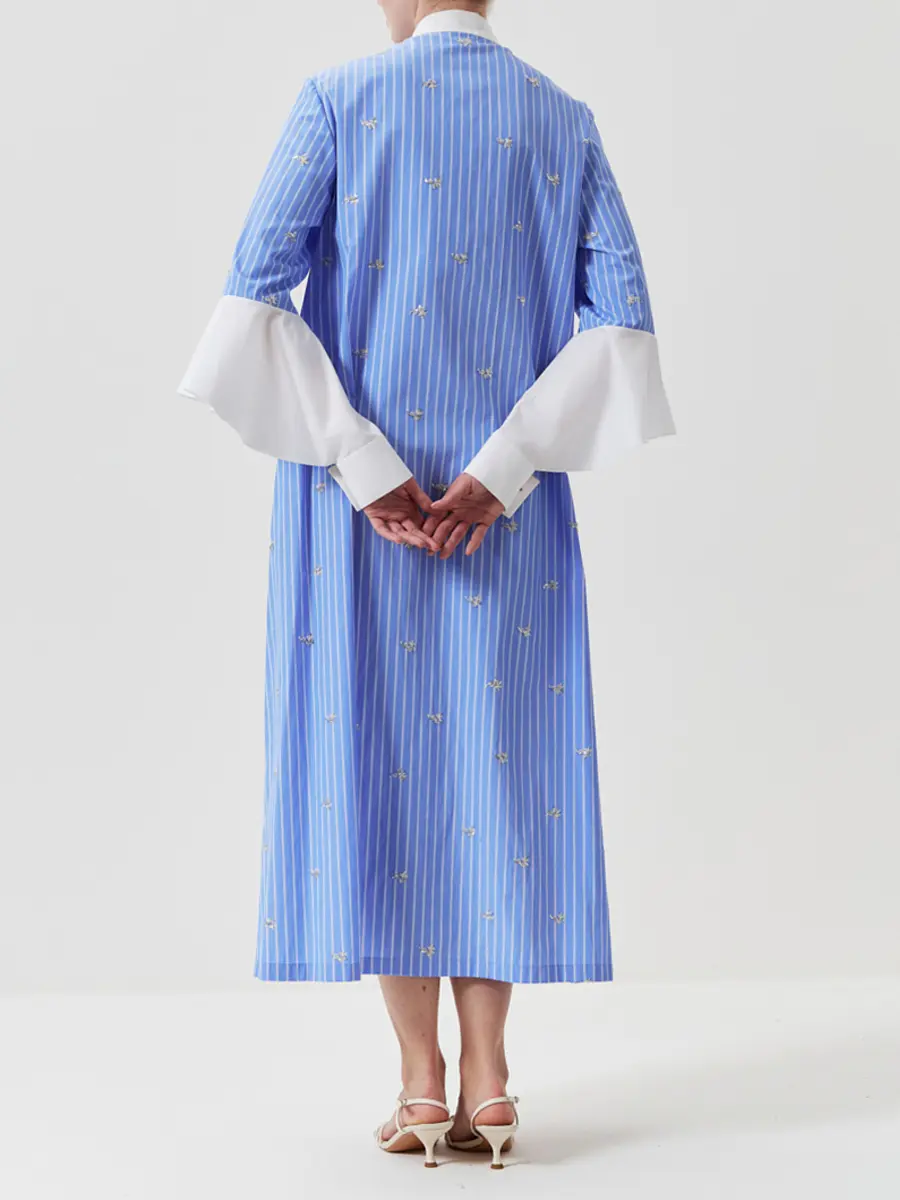 Платье-рубашка в полоску