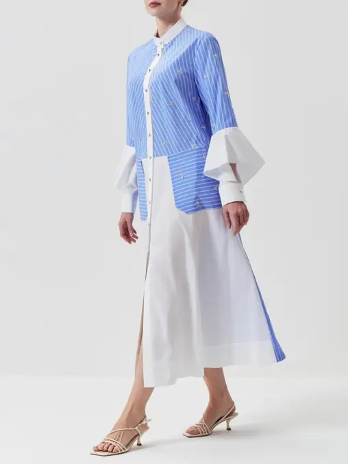 Платье-рубашка в полоску PERCE-NEIGE