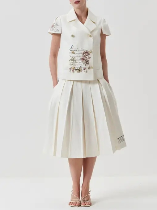 Костюм льняной с вышивкой PERCE-NEIGE