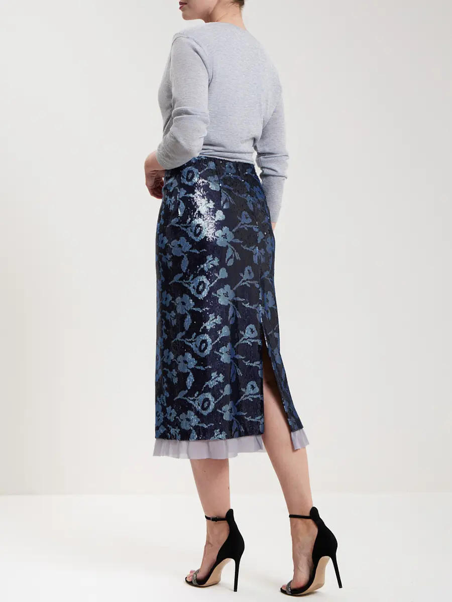 Юбка с пайетками