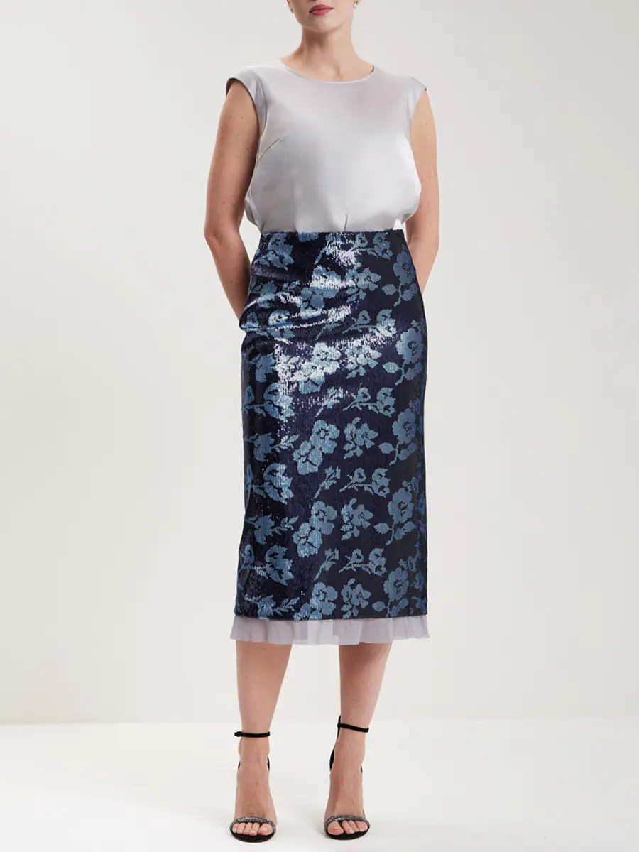 Юбка с пайетками