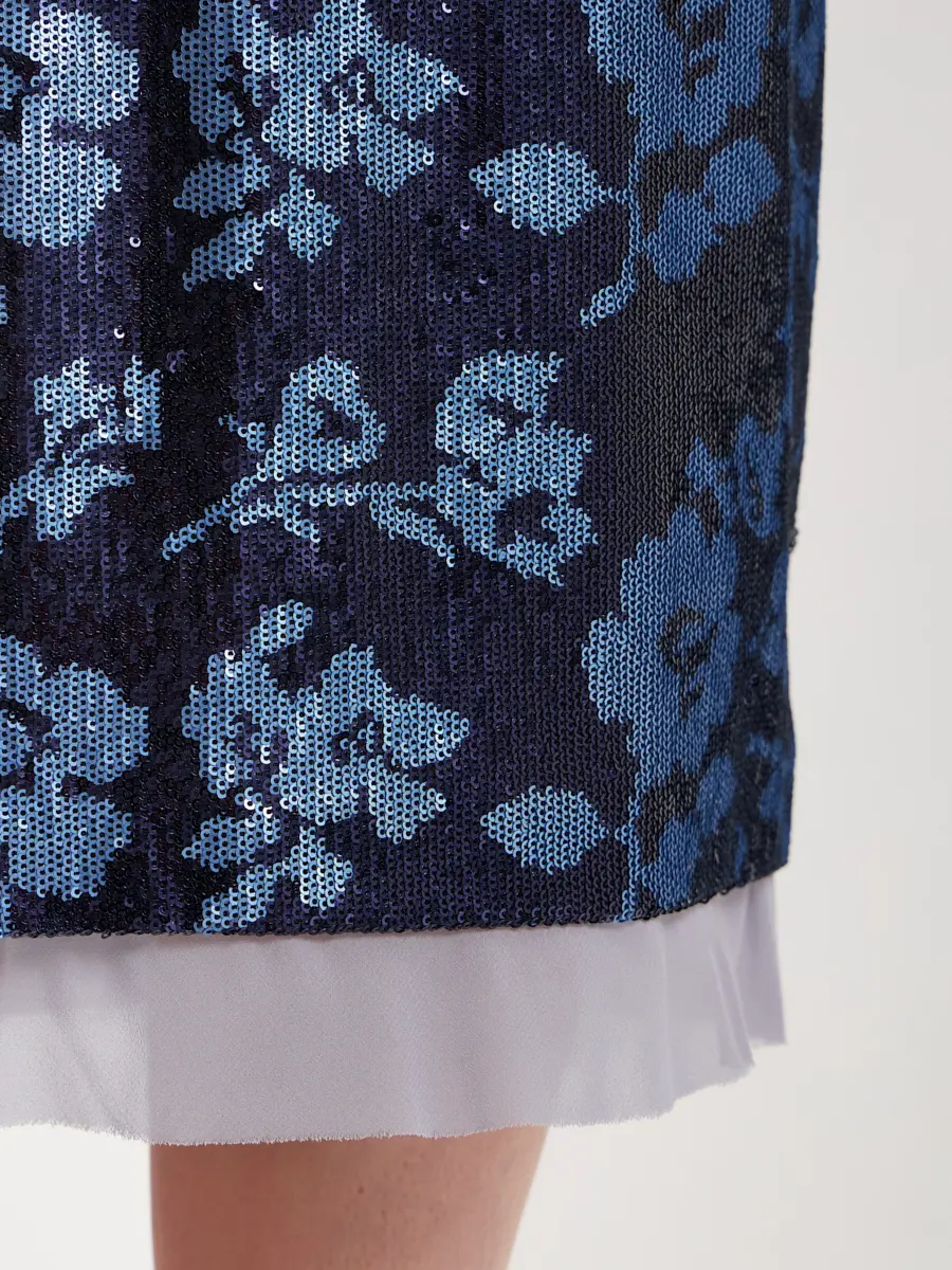 Юбка с пайетками