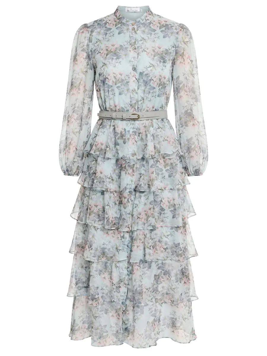 Платье с цветочным принтом